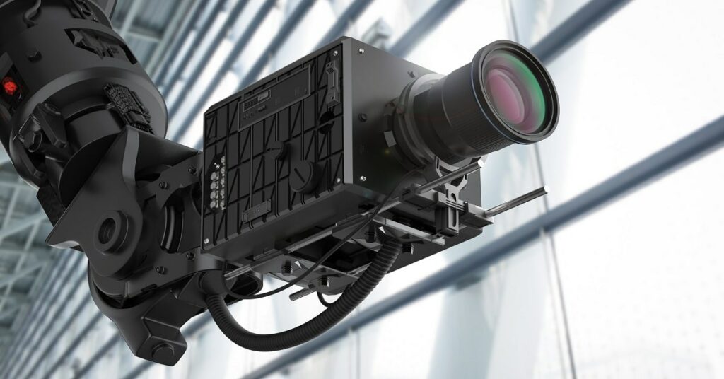 AI black movie camera.
